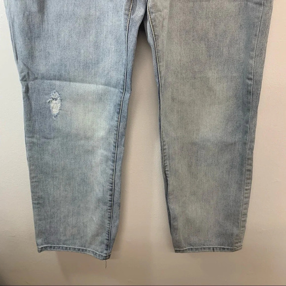 X Ray Mens Jeans 38 Blue Light Wash  Distressed Straight‎ Leg 100% Cotton  H08 - Picture 3 of 11